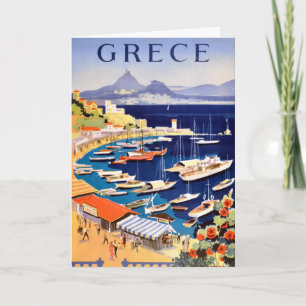 Cartão Vintage Athens Greece Travel Postcard