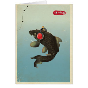 Cartão Vintage Audio Koi