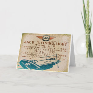Cartão Vintage Aviation Greeting Cards
