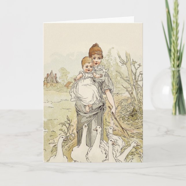 Cartão Vintage Baby (Frente)