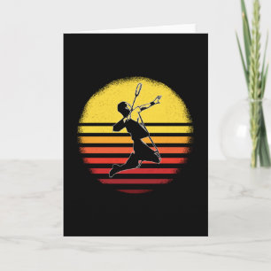 Cartão Vintage Badminton