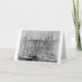Cartão Vintage Baltimore Skipjack Sailboats