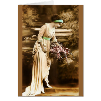 Cartão Vintage Beauty VII