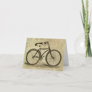 Cartão Vintage bicycle