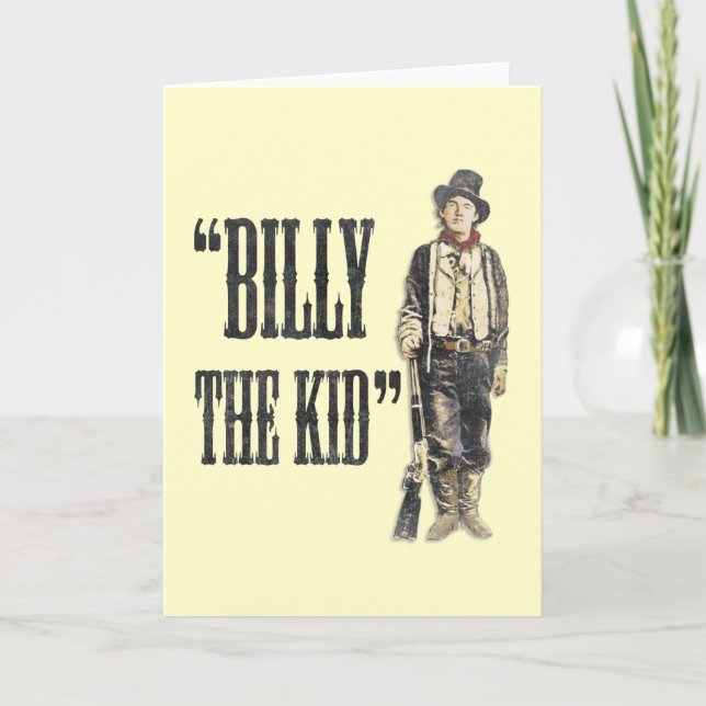 Cartão Vintage Billy the Kid (Frente)