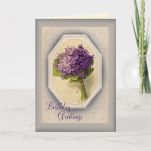 Cartão Vintage Birthday