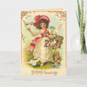 Cartão Vintage Birthday Card