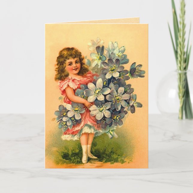 Cartão Vintage Birthday Card (Frente)