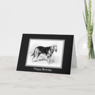 Cartão Vintage Bloodhound art