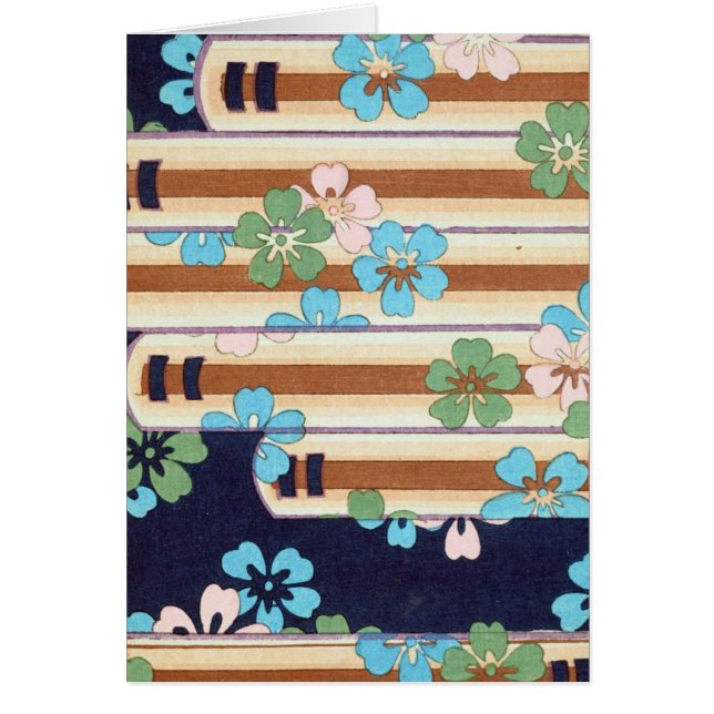 Cartão Vintage Blue Art (Frente)