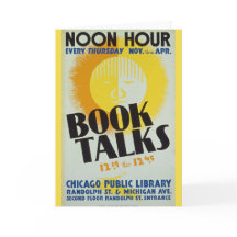 Vintage "Book Talks" Greeting Card