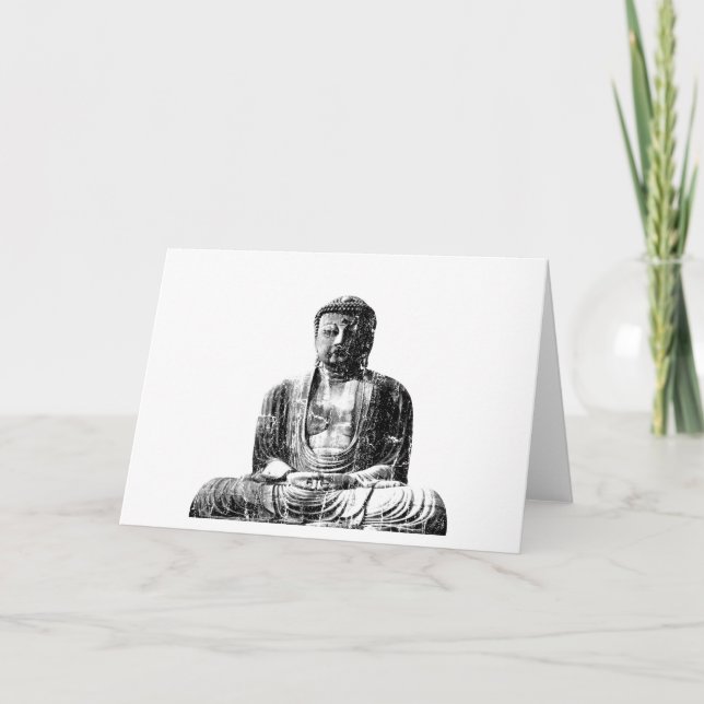 Cartão Vintage Buddha Greeting Card (Frente)