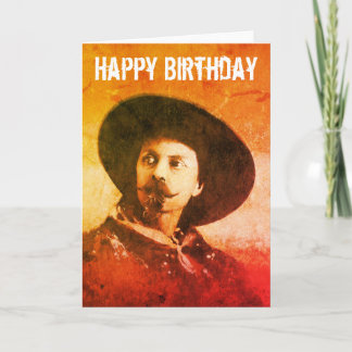 Cartão Vintage Buffalo Bill Birthday Card