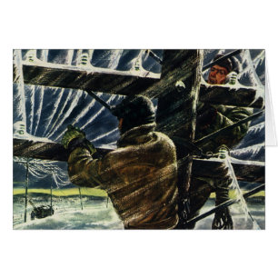 Cartão Vintage Business Electronics Trabalhando em Tempes