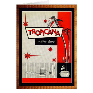 Cartão Vintage café compre kitsch!