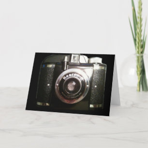 CARTÃO VINTAGE CAMERA BLANK GREETING CARD