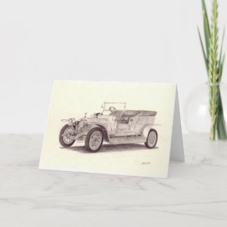 Cartão Vintage Car: Rolls Royce Silver Ghost