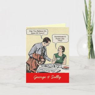 Cartão Vintage Casal Cards Feliz Aniversário