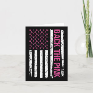 Cartão Vintage Ck O Cancer De Mama Da Bandeira Americana