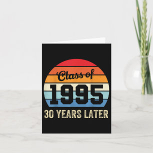 Cartão Vintage Cl De 1995, 30 Anos Depois, Reunion 30 Gra