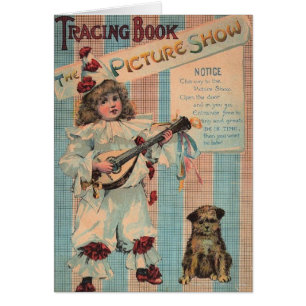 Cartão Vintage Clown Child