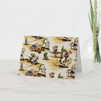 Cartão Vintage Cowboy