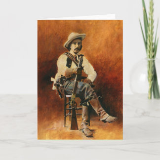 Cartão Vintage Cowboy Greetings Card