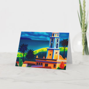 Cartão Vintage Cuba Viagem