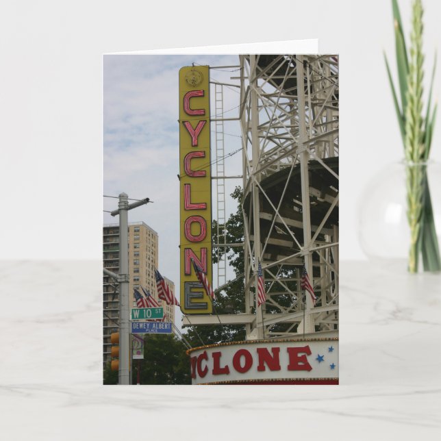 Cartão Vintage CYCLONE Notecard (Frente)