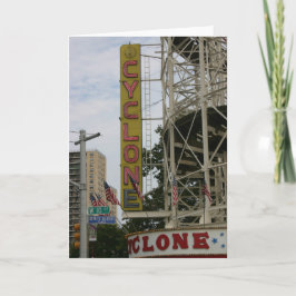 Cartão Vintage CYCLONE Notecard