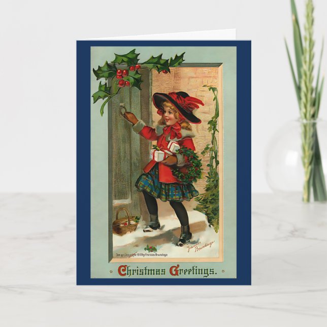 Cartão Vintage da década de 1940 (Frente)