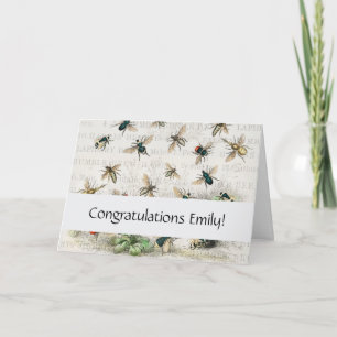 Cartão Vintage da Rainha das Abelhas, Trabalhadora Antiqu