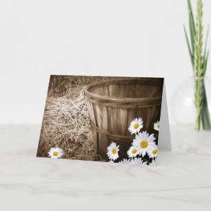 Cartão Vintage Daisy