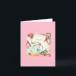 Cartão Vintage Daughday<br><div class="desc">Aniversário do bonito Pin Cushion.</div>