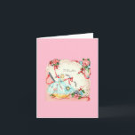 Cartão Vintage Daughday<br><div class="desc">Aniversário do bonito Pin Cushion.</div>