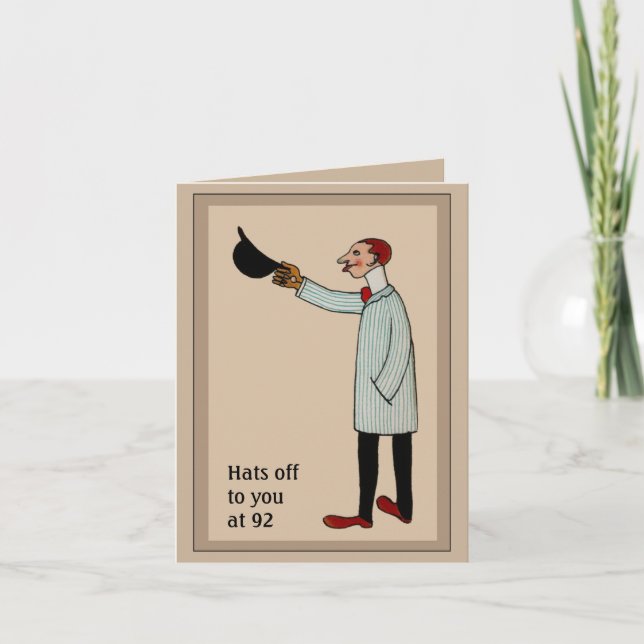 Cartão Vintage Deco Birthday (Frente)