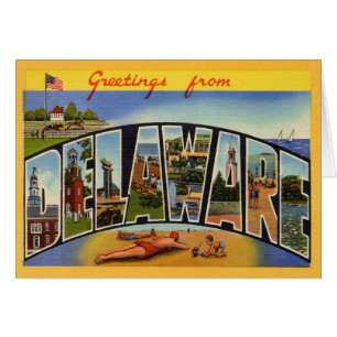 Cartão Vintage Delaware