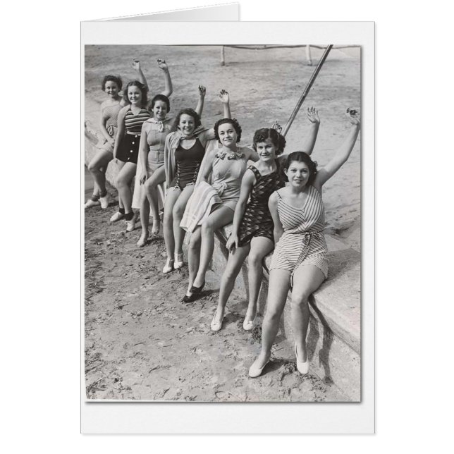 Cartão Vintage - demasiado divertimento (Frente)