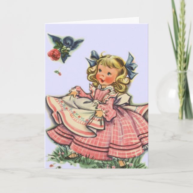 Cartão Vintage - Dia de as mães (Frente)