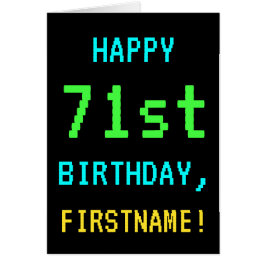 Cartão Vintage divertido/Retro Jogo de Vídeo Veja 71ruas 