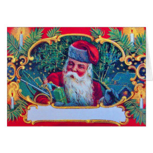 CARTÃO VINTAGE DO PAPAI NOEL