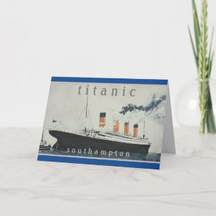 Cartão Vintage do Partido TITANIC - Linha White Star