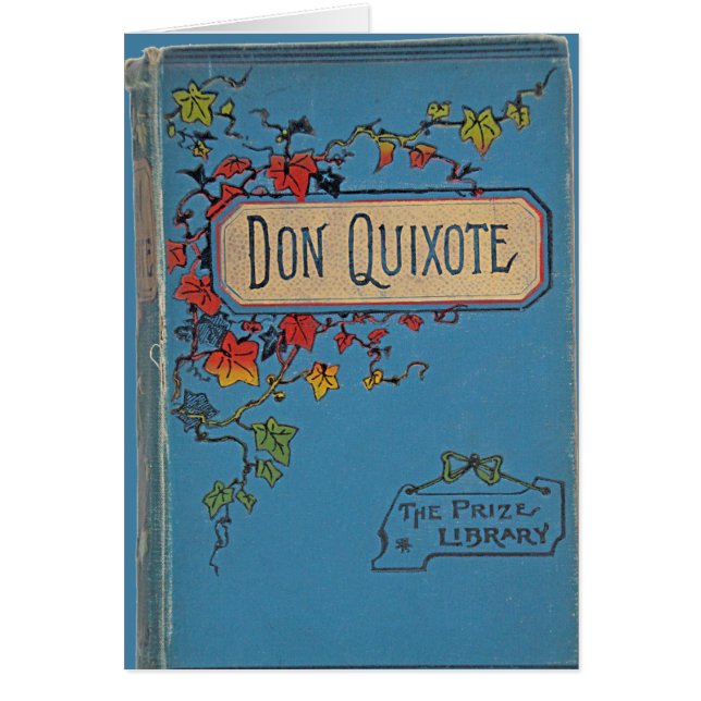 Cartão Vintage Don Quixote Card para ele (Frente)