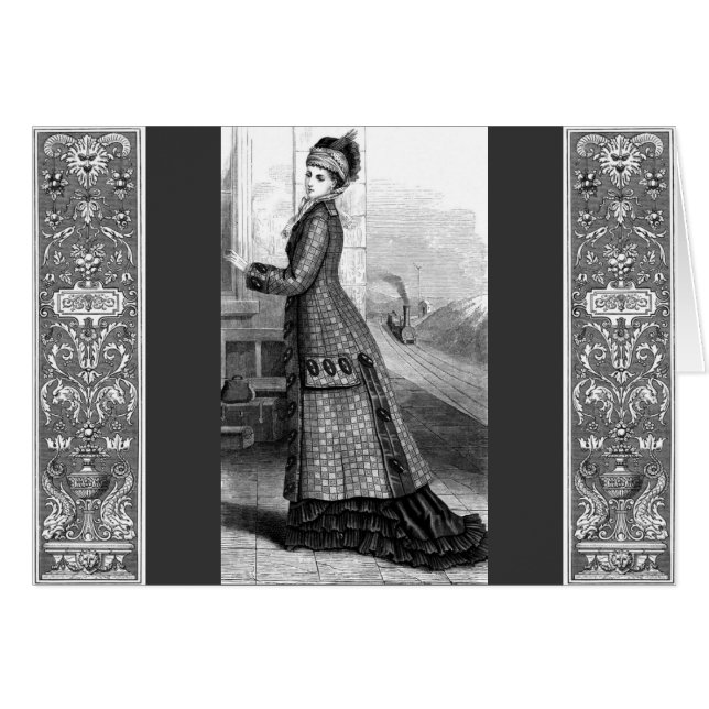 Cartão Vintage Dress (Frente Horizontal)