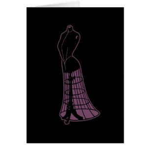 Cartão Vintage Dressform