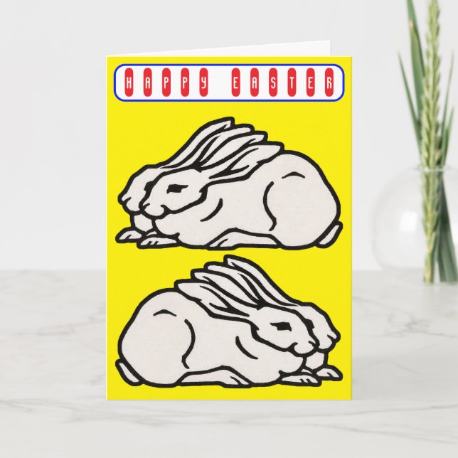 Cartão Vintage Easter (Frente)