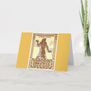Cartão Vintage Egypt - Viagem Greeting Card