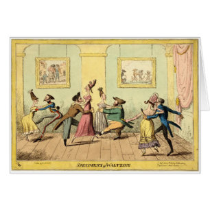 Cartão Vintage - espécimes de Waltzing,