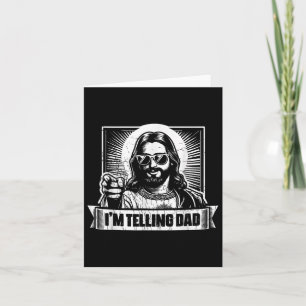Cartão Vintage Estou Contando Ao Papai Jesus Religioso Cr