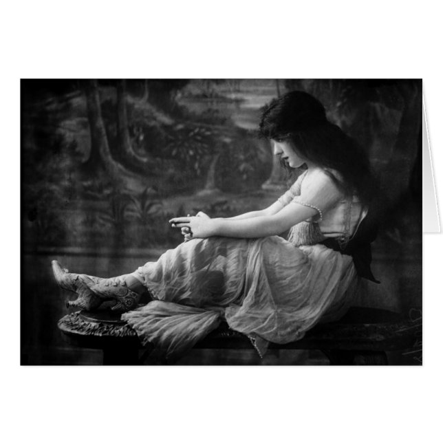 Cartão Vintage Evelyn 1913 Nesbit (Frente Horizontal)